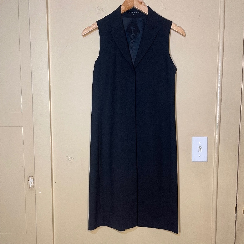 Theory Black Sleeveless Dress